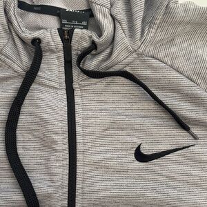 Nike Black and Gray Hoodie